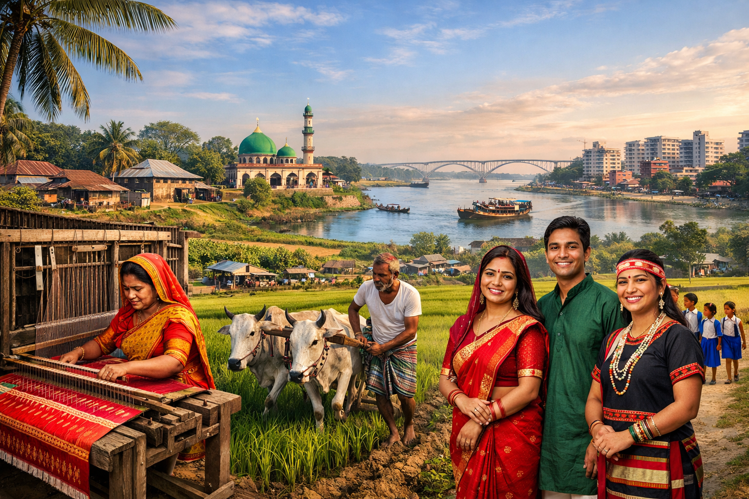 The Dynamics of Demographics and Society in Tangail, Bangladesh: Insights into Population Growth, Diversity, and Social Development